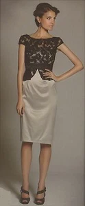 Jadore Short Evening Party Dress - Formal, Wedding, Silver Black, Size 22 - Picture 1 of 3