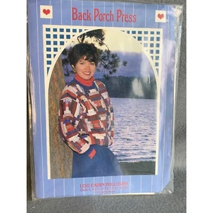 Back Porch Press Misses Log Cabin Pullover Pattern Sz 6 to 22 1991 by Gail E Abe - Picture 1 of 3