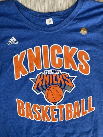 New York Knicks Derrick Rose Adidas Girls NBA T-Shirt Size XL Blue Shortsleeve Cover