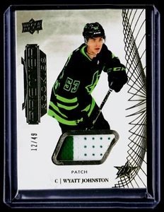 2022-23 Upper Deck Premier Patch Wyatt Johnston Stars #106 /49 - Bild 1 von 3