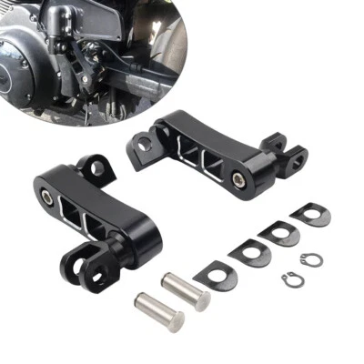 Foot Peg Mount Extensions For Harley Sportster XL1200 XL883 Softail Dyna Touring - Image 1 of 4