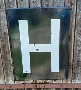 Deutsche Reichsbahn Emaileschild "H-Tafel, K 8a" - Bild 1 von 3