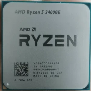 AMD Ryzen 5 2400GE AM4 Quad-Core 3.2GHZ 8-thread CPU Processor R5 2400GE - Picture 1 of 1