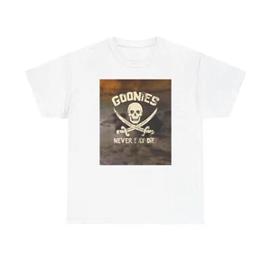 The goonies shirt movie 90s kids retro design vintage Unisex Heavy Cotton Tee - Picture 1 of 17