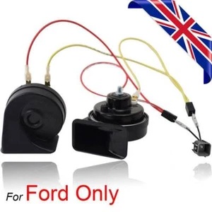 High Low Pitch Twin Snail Horn For Ford Focus Fiesta S-Max B-Max C-Max Mondeo - Picture 1 of 6