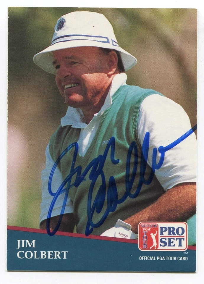 1991 Pro Set PGA Tour Golf Jim Colbert Signed Card Autographed #208 - Image 1 of 2