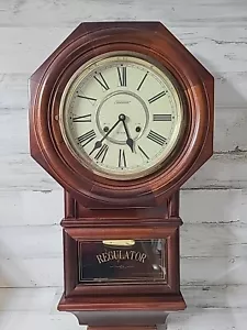 Sunbeam Windup Clock School House Octagon 31 Day Swing Pendulum for Parts Repair - Picture 1 of 11