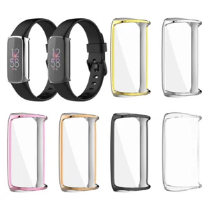 Do Fitbit Luxe TPU Plating Pełny ekran Ochrona Zegarek Etui ochronne Pokrowiec - Zdjęcie 1 z 18