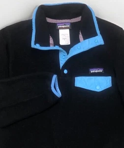 Sudadera Pullover Patagonia Synchilla Snap T Polar para Mujer XS Negra Azul - Imagen 1 de 9