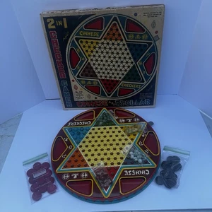 Vintage Toy Game Ohio Art Chinese Checkers With Original Box - Picture 1 of 20
