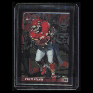 Tarjeta de fútbol americano Priest Holmes #50 2003 Bowman Chome Kansas City Chiefs NFL casi nueva - Imagen 1 de 3