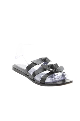 Sandalias Kaanas para mujer de cuero con correas deslizables negras talla 7 medianas Foto 1 de 4