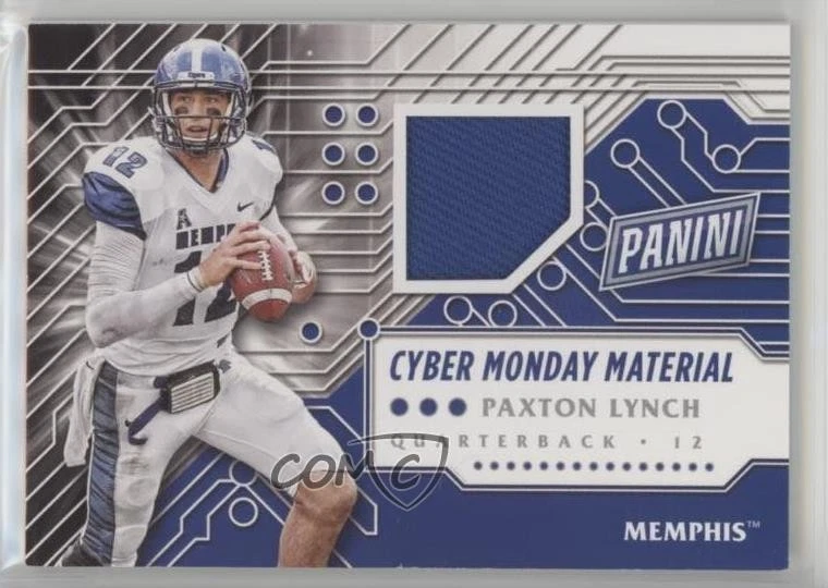 2016 Panini Cyber Monday Cyber Monday Materials Paxton Lynch #33 Rookie RC - Image 1 of 2