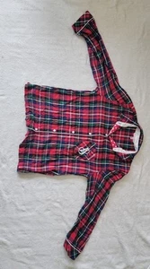 Victoria's Secret Damen Pyjama Oberteil XSMALL rot kariert Langarm Knopfleiste - Bild 1 von 6