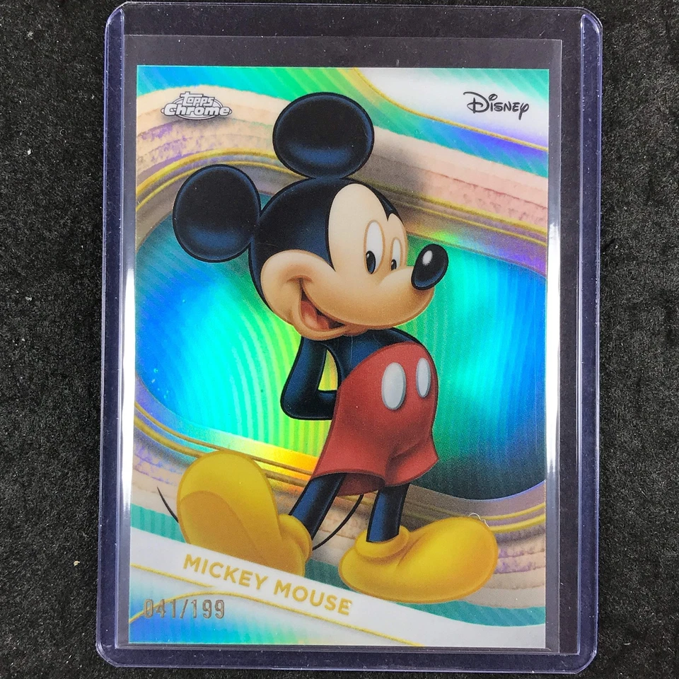 2025 Topps Chrome Disney MICKEY MOUSE Teal 41/199 #1 - Image 1 of 1