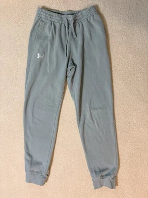 Pantalones deportivos Under Armour YXL gris puño cónico inferior Foto 1 de 4
