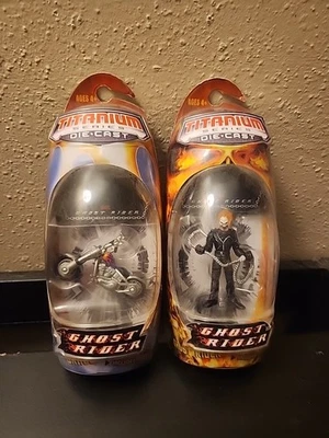 钛漫威系列压铸金属 GHOST RIDER & Grace 摩托车  — 第 1/4 张图片