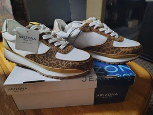 Arizona jukebox leopardo espuma viscoelástica tenis zapatillas nuevas en caja para mujer talla nueve - Imagen 1 de 7