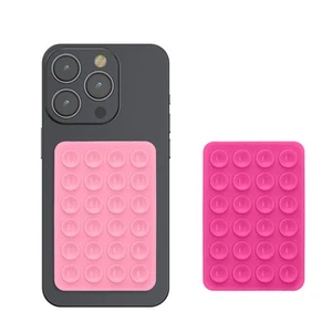 2x silikonowy uchwyt na przyssawkę na telefon komórkowy - uchwyt na telefon komórkowy samoprzylepny - 5,5 x 8cm - Zdjęcie 1 z 8