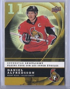 2008-09 MCDONALD'S UPPER DECK DANIEL ALFREDSSON UD SUPERSTAR SPOTLIGHT SENATORS