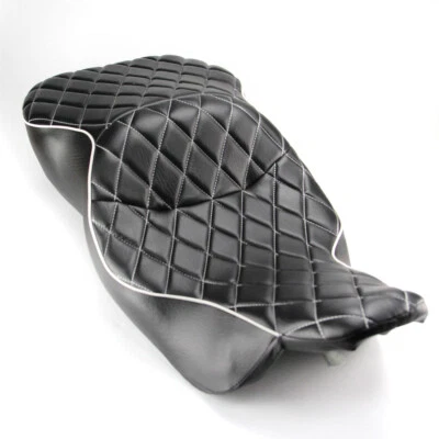 Assento de passageiro motorista diamante para Harley Touring Electra Glide Classic 1997-2007 - Imagem 1 de 4