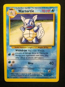 Pokemon 42/102 Wartortle Base Set Uncommon NM - Picture 1 of 2