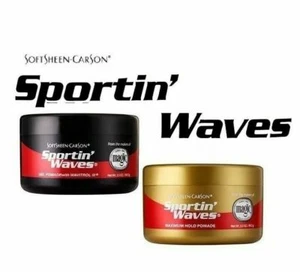 SoftSheen Carson Sportin Waves Gel/Gel Pomade/Maximum Hold Gel Pomade-Full Range - Bild 1 von 5