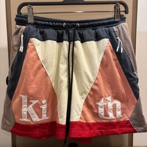 Kith Triangle design Turbo Shorts Men’s Mesh material Multi color Medium size M - Picture 1 of 5