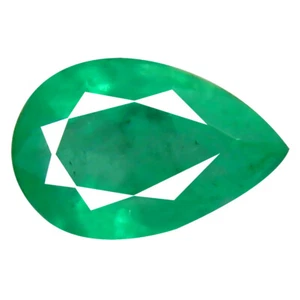 Maravillosa piedra preciosa natural esmeralda colombiana corte de pera (6 x 4 mm) de 0,51 quilates - Imagen 1 de 1