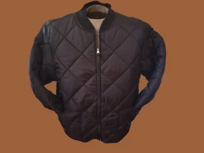 Chaqueta utilitaria urbana chaqueta de campo clima frío acolchado forro abrigo negro nuevo Foto 1 de 4