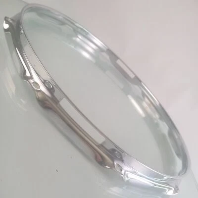 Gibraltar-Ludwig 14"10 Lug Resonante COB Triple Brida Caja Tambor LATÓN Llanta/Aro Foto 1 de 4