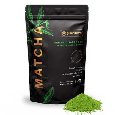 Te verde molido Japones - Matcha USDA orgánico - Calidad Premium Latte -100g Foto 1 de 4