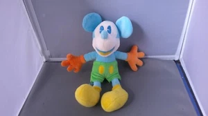Disney Parks Neon Blue Green Mickey Mouse Plush Disneyland Disney World Stuffed - Picture 1 of 5