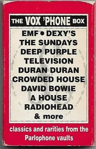 VOX PHONE BOX BOWIE DURAN PURPLE HOLLIES PROMO CASSETTE ALTERNATIVE REGGAE HOUSE - Picture 1 of 4