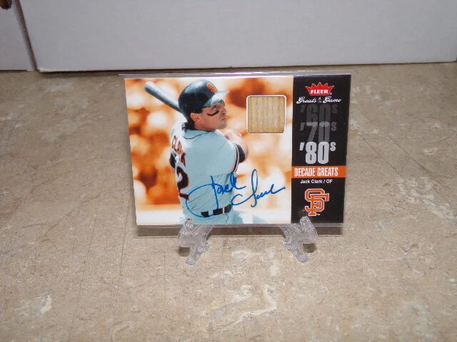 JACK CLARK SIGNED 2006 GOTG BAT RELIC CARD GIANTS CARDINALS - Image 1 of 1