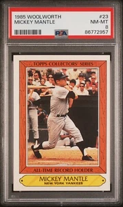 1985 Topps Woolworth Mickey Mantle #23 PSA 8 NM-MT 🔥 Rare LOW POP - Picture 1 of 2