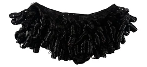 Nina Collection Women's Curly Hair Extension Weft in Black 5 inches - Picture 1 of 6