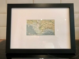 Vintage Map of Alaska, 1960's - Framed & Mounted - Picture 1 of 2