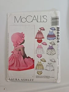 McCalls 4424 Dresses Rompers Panties Bloomers Hat Babies S XL Sewing Pattern - Picture 1 of 1