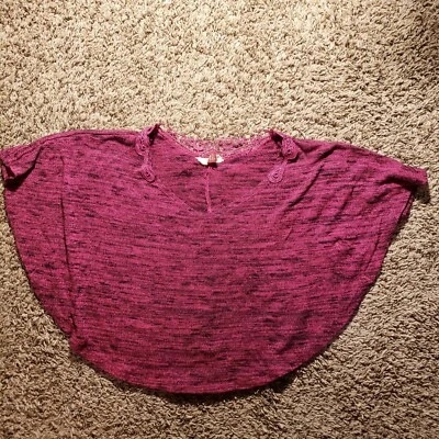 Women's Lei Life Energy Intelligence Size Medium Pink Crop Sleeveless Top Casual - Image 1 of 4