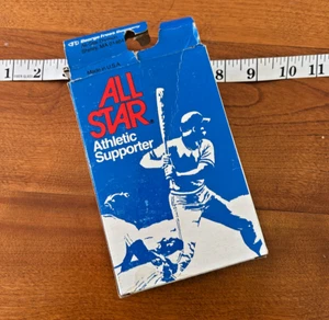 Jock Strap Vintage All-Star Athletic Supporter Uomo Regular L XL anni 70 80 K110 - Foto 1 di 4