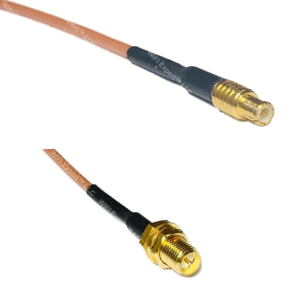 RG316 MCX MALE to RP-SMA FEMALE RF Cable Rapid-SHIP LOT - Image 1 of 1