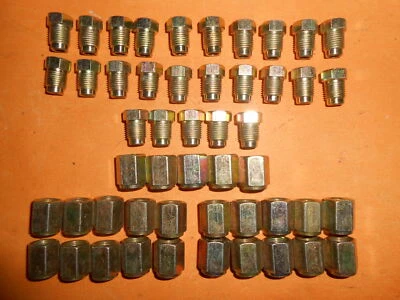 M10 x 1mm Male & Female Metric Brake Pipe Fittings Unions 3/16" Pipe x50 - Image 1 of 3