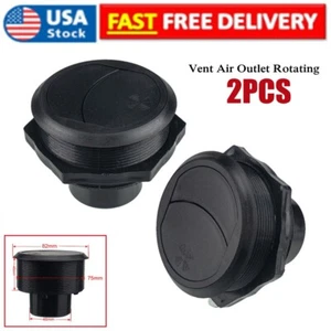 2Pack Vent Air Outlet Rotating Round Ceiling for Car RV Bus A/C Air Outlet US - Picture 1 of 7