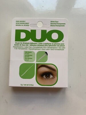 DUO CEPILLO ON Striplash Adhesivo Pestañas Pegamento Blanco Transparente Invisible Foto 1 de 4