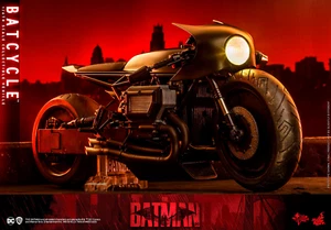THE BATMAN~BATCYCLE~ACCESSORIO VEICOLO FIGURE SESTA SCALA~MMS642~HOT TOYS~MIBS - Foto 1 di 13