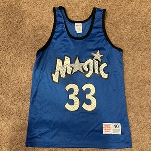 Vintage Grant Hill Orlando Magic Basketball Jersey Mens Size M 40 Hanes RARE - Picture 1 of 5
