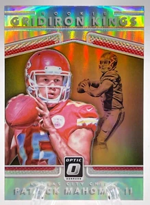 2017 Donruss Optic Patrick Mahomes Rookie RC Gridiron Kings Prizm Silver Holo #2 - Picture 1 of 4