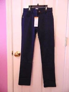 GYMBOREE Girls sz 12 Navy blue Skinny Jeans NWT cotton/ Polyester FREE SHIP - Picture 1 of 5