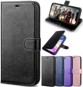 Leather Wallet Book Flip Stand Case For iPhone 7,11,12 pro,13,14,15 Pro Max, 16e - Picture 1 of 13